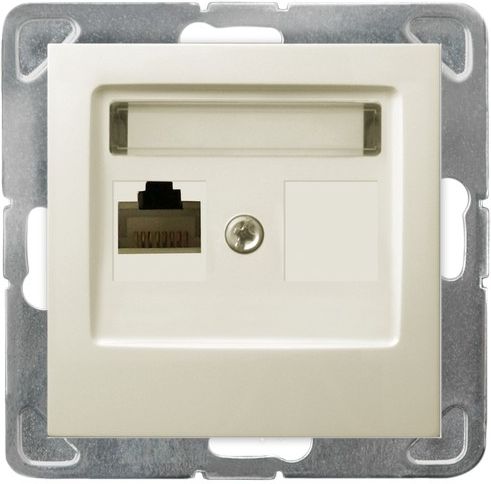Розетка GPK-1Y/K/M/27 1034 компьютерная одинарная (без рамки)
