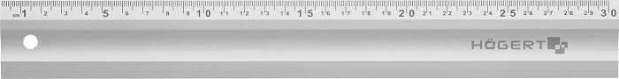 Линейка алюминиевая 300 мм HOEGERT