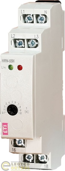 Реле контроля наличия и чередования фаз HRN-55N (380В, 8А)