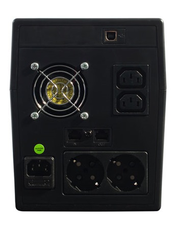 ИБП SKAT-UPS 1500/900 220В 900Вт 2 АКБ 9Ач внутр. меандр. стабилизация напряжения