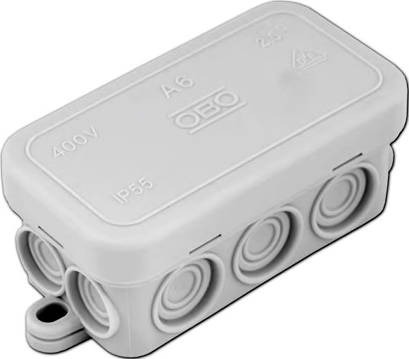 Коробка распред. о/п 80х43х34 IP66 СЕРАЯ А6 OBO Bettermann (10)