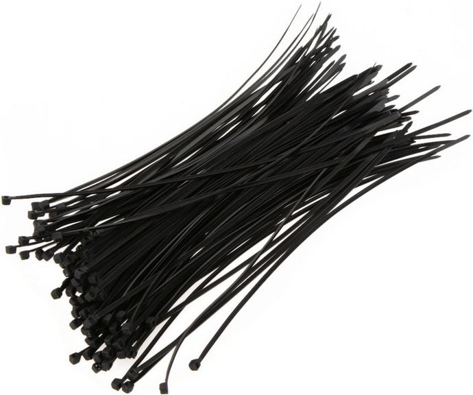 Хомут черный nylon cable ties 3,6x300 (100 шт.) UV (ELUX)