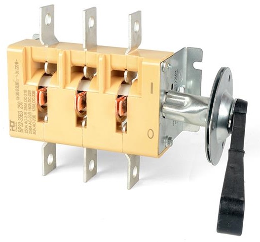 Рубильник ВР32-35В3/0 правая рукоятка HLT