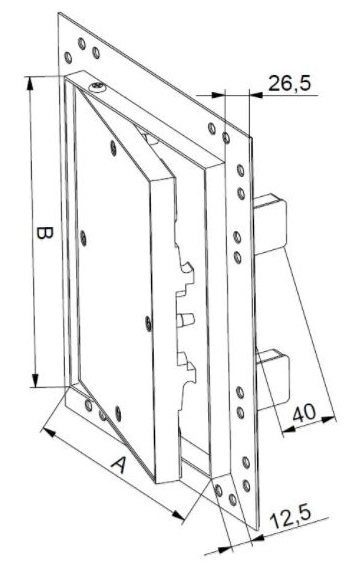 Дверца KRAL9 (250x400)