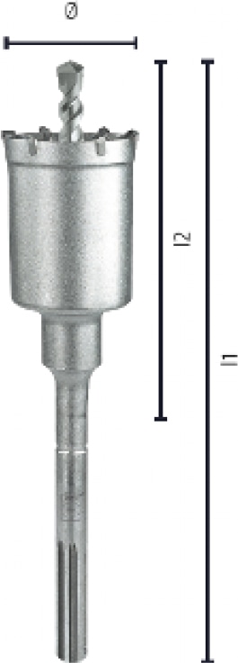 Коронка сверлильная для каменной кладки, SDS-max 550/430, O 80