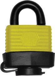 Замок навесной всепогодный 40х31 мм, стальная дужка 6мм