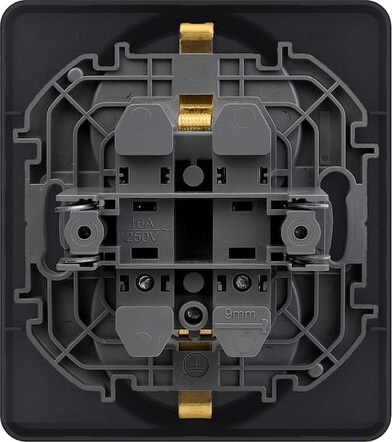 Розетка 2-я с/з Антрацит INSPIRIA LEGRAND