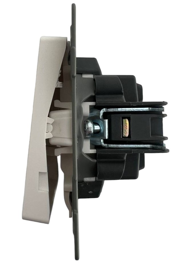 Выключатель проходной 1-кл. белый U1A-001-2 SoftTouch "Uno" AWSproducts