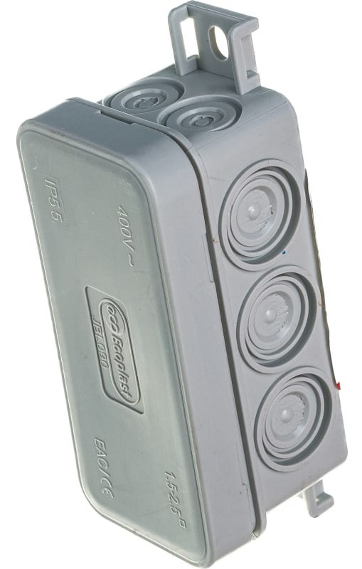 Коробка распред. о/п 90х42х40 IP55 СЕРАЯ JBL090 Ecoplast (240)