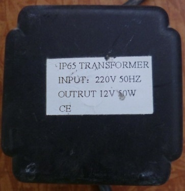 Трансформатор TFR-065 220V/12V 50W IP65 (уличный) уценка, гарантия не действует