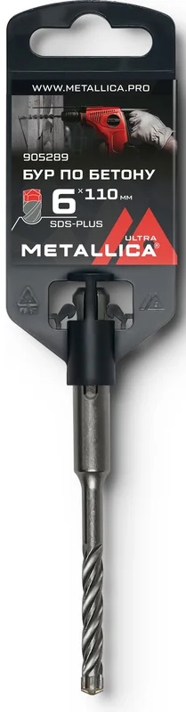 Бур по бетону SDS+ 6*110 мм BX4 Metallica