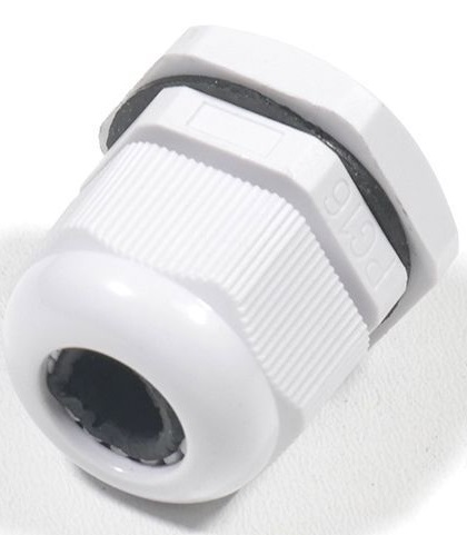 Кабельный ввод PG16 (10-14 мм) серый пластик IP68 (Гофроматик)