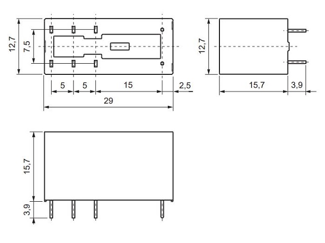 Реле миниатюрное MER2-024DC 2пер ETI