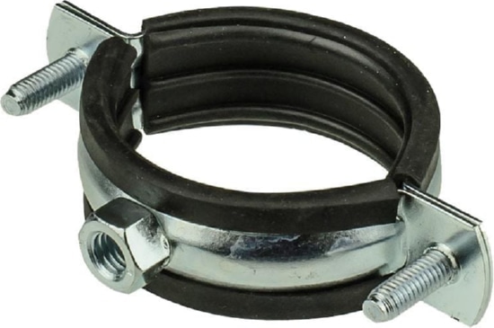 Хомут сантехнический 1" (32-35) М8 цинк без шпильки Premium (в упак. - 200шт.)