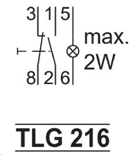 Кнопка-лампа TLG 216 GREEN