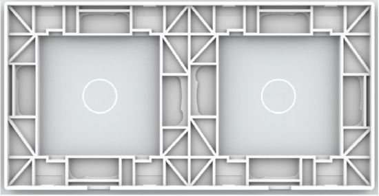 Панель для 2-х сенсорных выключателей (1+1) Белый Livolo