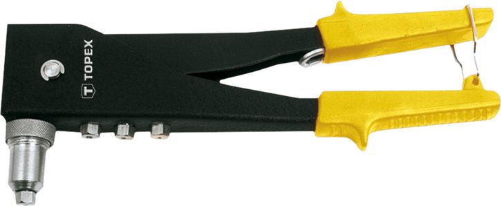 Клепальный инструмент для заклепок 2,4 мм, 3,2 мм, 4,0 мм, 4,8 мм для работы в двух положениях TOPEX