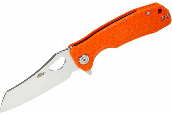 Нож Honey Badger Wharncleaver D2 L (HB1160) с оранжевой рукоятью