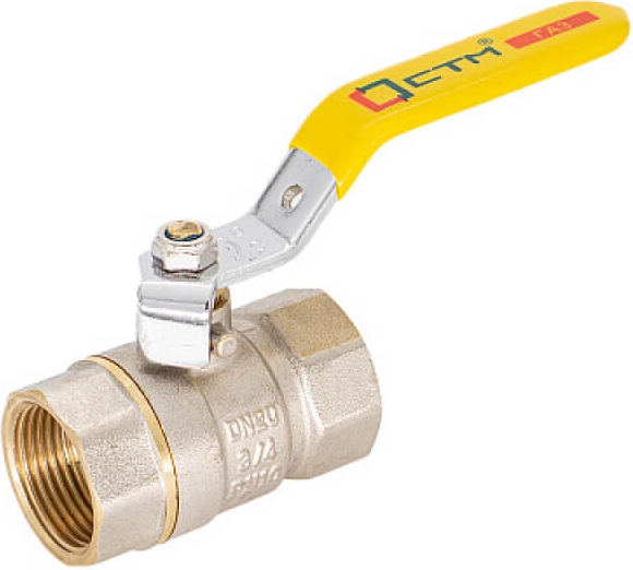 Кран шаровый для газа 1/2" г/г рычаг CTM ГАЗ CGFFH012