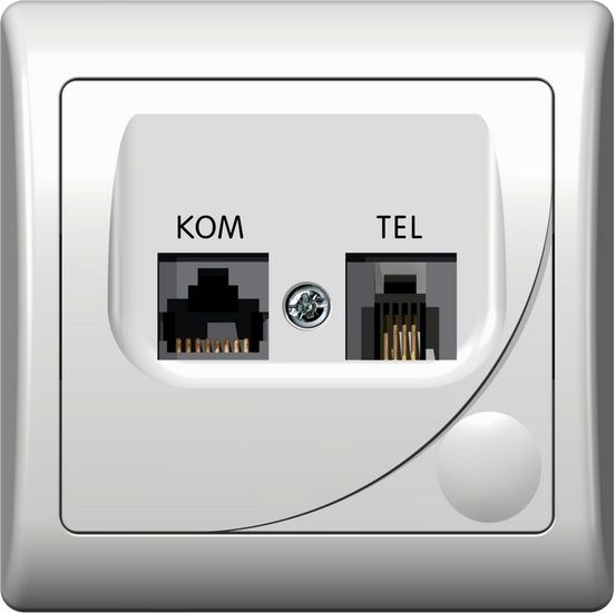 Розетка GPKT-F 980 компьютерно-телефонная