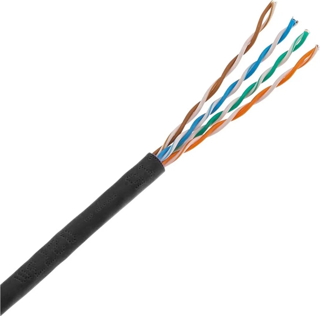 ITK Кабель компьютерный U/UTP, кат.5E 4х2х24AWG solid, LDPE (уличный), 305м (акц)