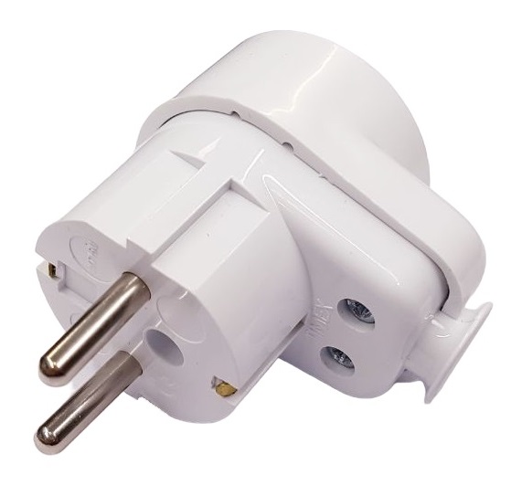 Вилка с розеткой UNI-SCHUKO  WT-16U/G-S (15 шт.)