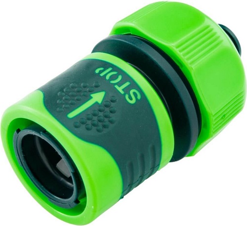 Муфта с автостопом 1/2"-5/8", двухкомпонентная (насадка для полива)
 VERTO