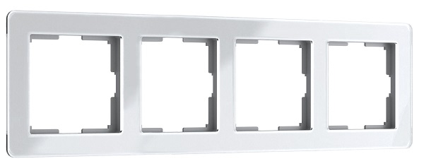 Рамка 4-я Белый Acrylic WERKEL