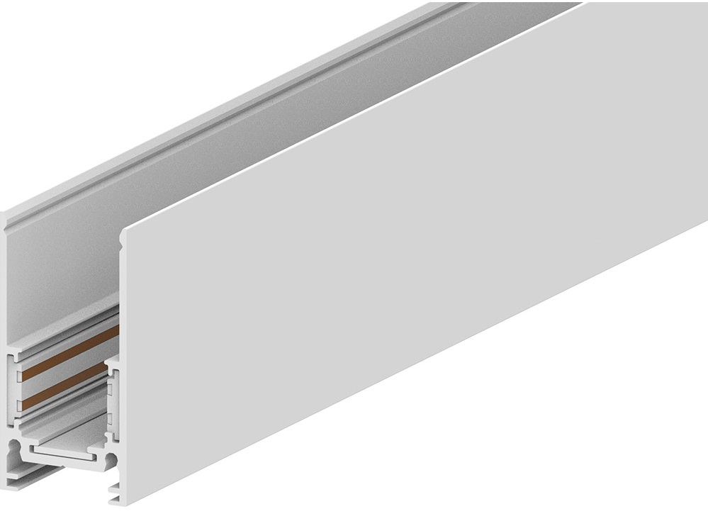 Шинопровод для низковольтных магнитных трековых светильников белый, 2м. накладной/подвесной, CABM100