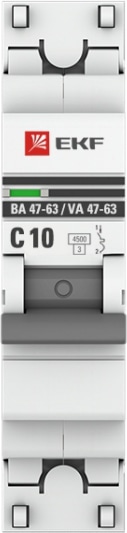 Автоматический выключатель ВА 47-63 C10/1 4.5кА Proxima EKF