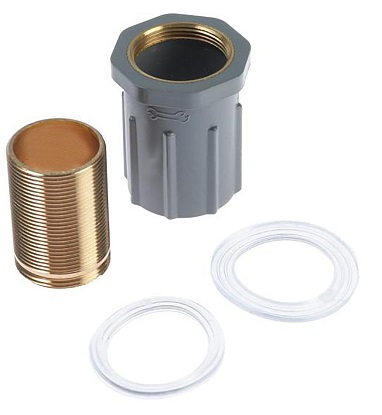 Смеситель ROEGEN RD014R для кухни, 40 мм, на гайке, с боковой штыревой ручкой, с гибким красным изли