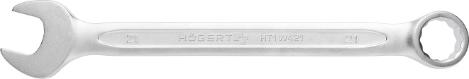 Ключ комбинированный 21 мм, сталь CrV, DIN 3113 HOEGERT