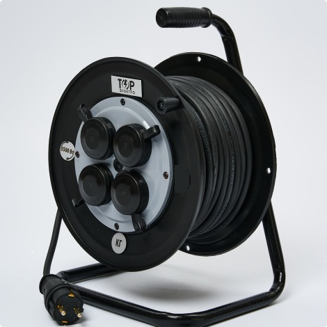 Удлинитель на катушке 4гн. 30м c/з IP44 КГ 3х1,5мм2 (ГОСТ) ТОР