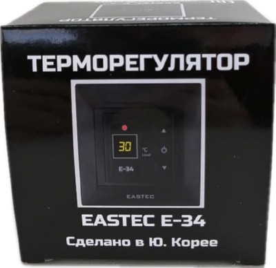 Терморегулятор EASTEC E-34 черный (Встраиваемый 3,5 кВт)