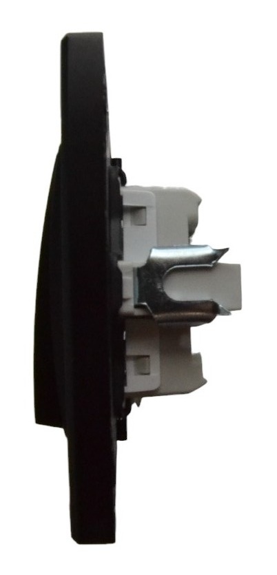 Выключатель 1-кл. чёрный SD-P1001B "Standard" AWSproducts