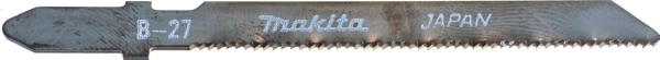 Пилки для лобзика № B27 5шт. Makita (A-85787) для фигурной резки железа,нержавеющей стали, цветных м