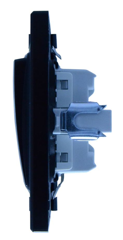 Выключатель проходной 1-кл. чёрный SD-P1003B AWSPRODUCTS