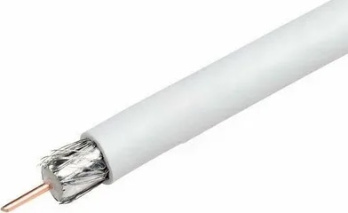 Кабель PROCONNECT LIGHT RG6 телевизионный, (32%), 75 Ом, 100м, белый