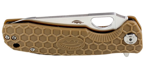 Нож Honey Badger Leaf L (HB1289) с песочной рукоятью
