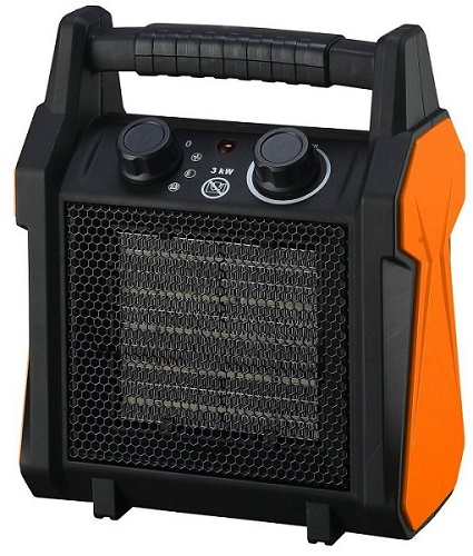 Нагреватель электрический MAXPILER MEH-3000(2/3кВт, произв 210м3/ч, площ обогр, 30м.кв, керам нагр)
