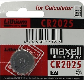 Элемент питания CR-2025 3V MAXELL 1/card