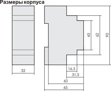 Реле температуры с датч. RT-823 (1NC*16А, +60...+95°С) F&F