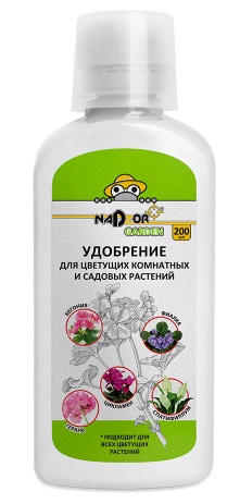 Удобрение жидкое минеральное для цветущих комнатных и садовых растений, 200 мл, Nadzor Garden/36 PES