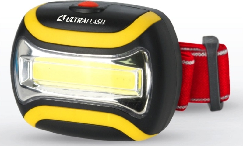 Фонарь Ultraflash LED5358 (фонарь налобн.черн. 1 Вт COB LED, 3 реж, пласт, бокс)