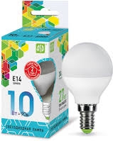 Лампа LED-ШАР-standard 10Вт 230В  Е14 4000К 900Лм ASD