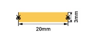 Лента светодиодная ПРО COB, 400 LED/м, 4,8 Вт/м, 24В , IP20, Нейтральный белый 400lm/м, 5м