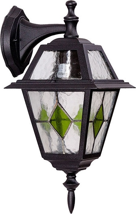 Светильник Faro Бра вниз на 18 кроншт. Bl 100Wt, E27, IP44,  корпус металл, рассеиватель стекло (жел