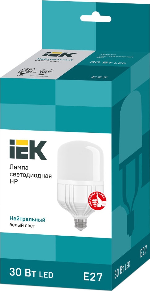 Лампа LED-HP 30Вт 230В 4000К E27, 2700Lm  IEK
