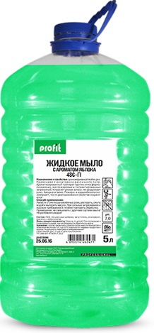 Моющее средство для мытья посуды с ароматом яблока Profit DishWash Apple 5л (ПЭТ) (4шт/кор.)