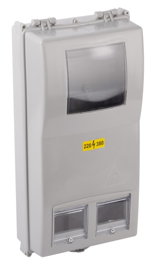 Корпус пластиковый навесной ЩУРн-П 3/8 (КДЕ-З) (485х240х140) IP54 серый ЭРА